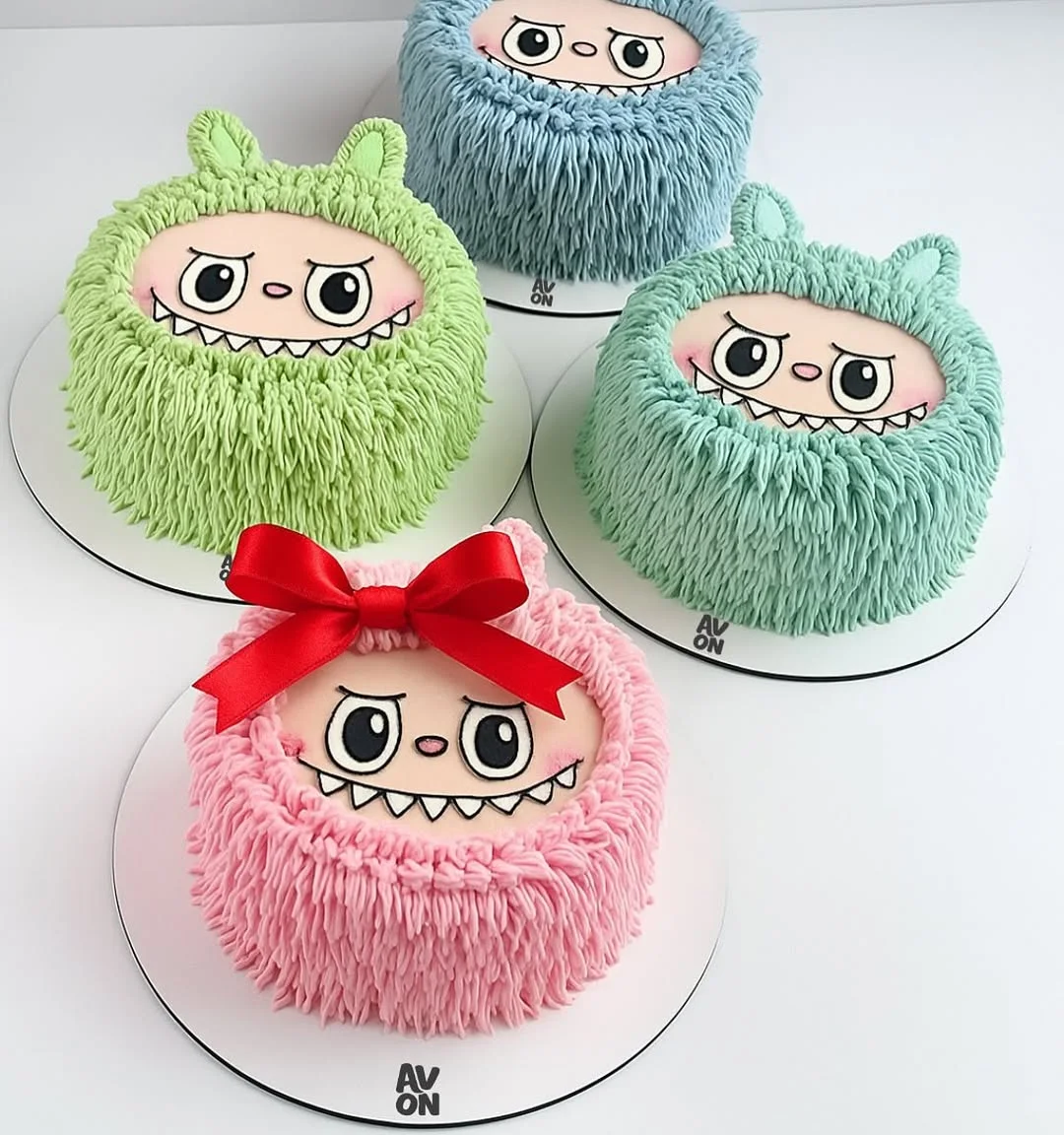 Pink Labubu cake by Avon Cake