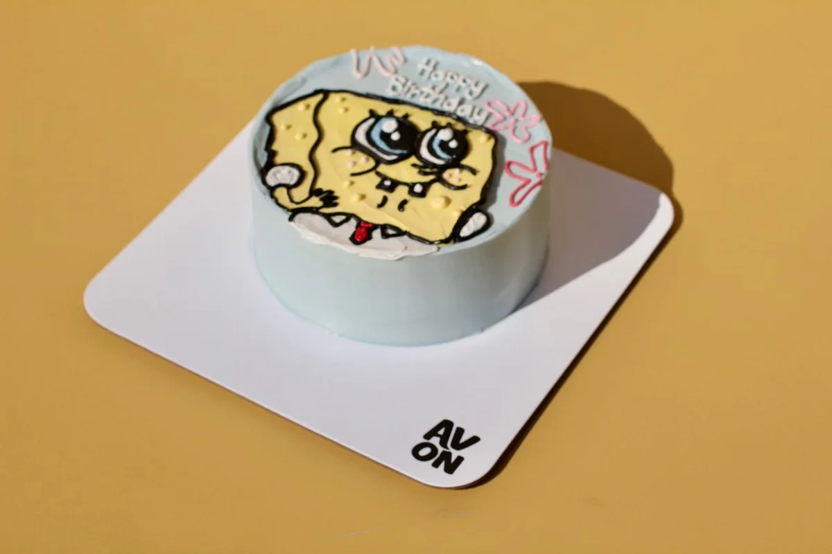 SpongeBob birthday cake for kids by Avon Cake